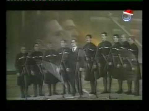 American and Georgians singing Georgian song ''Mravaljamier''  მრავალჟამიერ